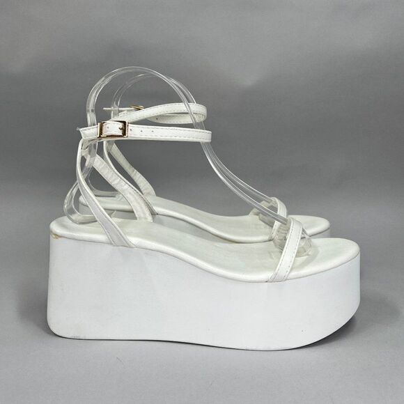 Bamboo Women's Size 7.5 Cactus 02 Platform Sandals - Picture 1 of 11